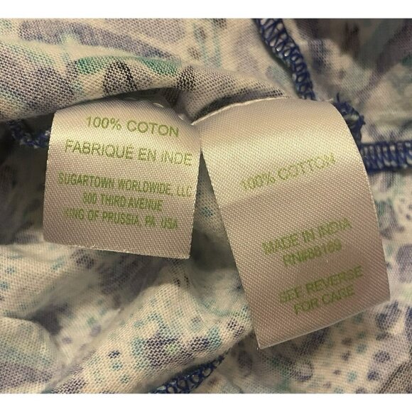 Lilly Pulitzer Venecia Blue Ruffle Beach Tropical Romper Shorts Girls XL 12-14 - Picture 10 of 11